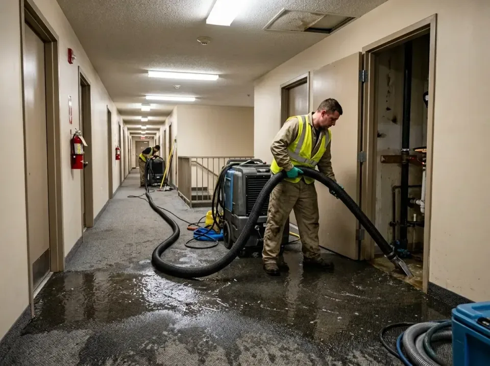 multi-unit-apartment-hallway-f-005 — frequently asked questions, Emergency Burst Pipe Water Extraction & Removal in Oakwood…